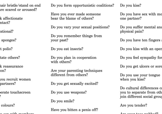 making nature human list